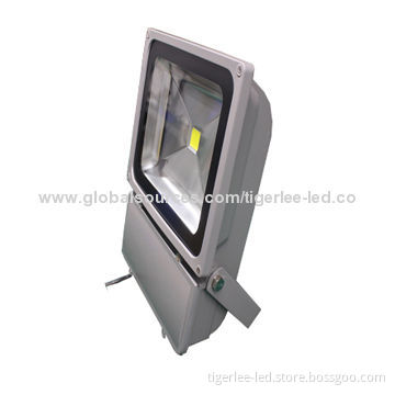 80W LED Floodlight with 85 to 265V AC Input Voltage Range, CE, RoHS Approvals